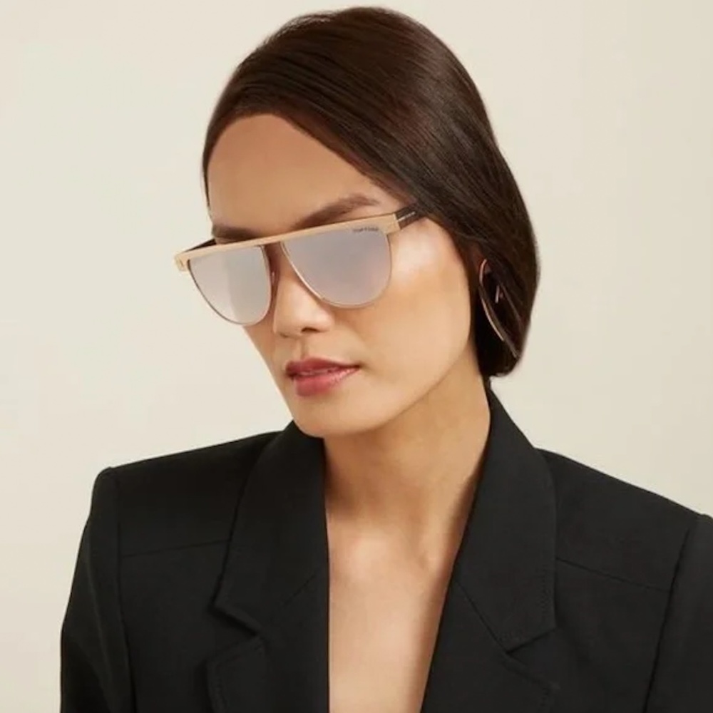 New Tom Ford Stephanie-02 Aviator Sunglasses - Picture 8 of 16